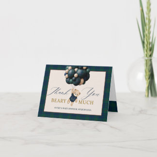 Cartão De Agradecimento Bearly Wait Teddy Balloon Baby Shower books
