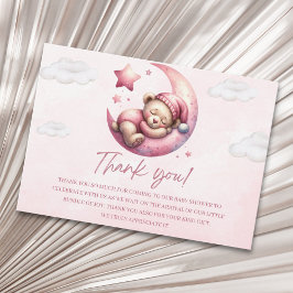 Cartão De Agradecimento Beary Excited for Baby – Teddy Bear Theme