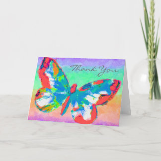 Cartão De Agradecimento Beautiful Butterfly