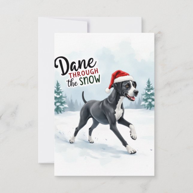 Cartão De Agradecimento Beautiful Great Dane Card (Frente)
