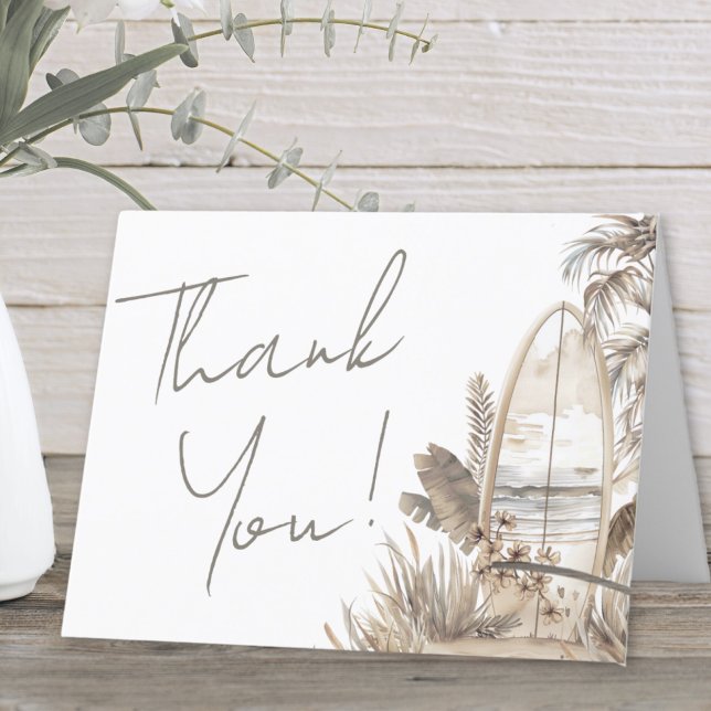 Cartão De Agradecimento Bebê a Bordo Chá de Bebê (Baby On Board Baby Shower Thank You Card)