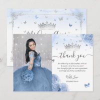 Bebê Azul Claro Prata Quinceañera Foto Aniversário