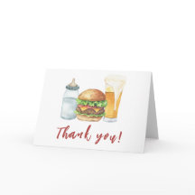 Bebê, Burgers e Beers Chá de fraldas Obrigado