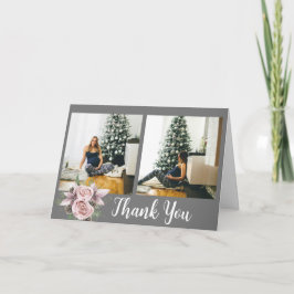 Cartão De Agradecimento Bebê de inverno no chá de fraldas de fotos da blog