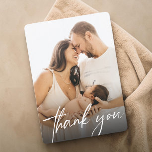 Cartão De Agradecimento Bebê Menina Recém-Nascida Fotografia Personalizada