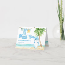 Bebê no Conselho Surfing Boy Chá de fraldas