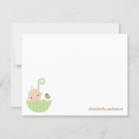 Bebê no Guarda-chuvas Personalizado Flat Obrigado