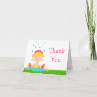 Cartão De Agradecimento Bebê Sprinkle Obrigado