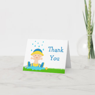 Cartão De Agradecimento Bebê Sprinkle Obrigado