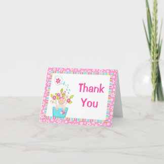 Cartão De Agradecimento Bebê Sprinkle Obrigado