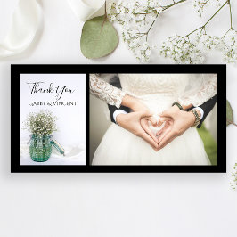 Cartão De Agradecimento Bebês Brancos Respiração Azul Jar Vase Casamento O