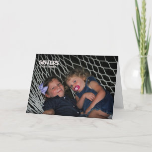 Cartão De Agradecimento Because your my sister