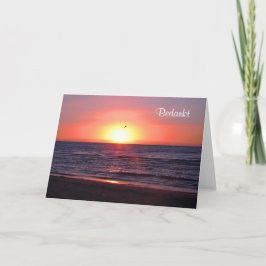 Cartão De Agradecimento Bedankt - Obrigado em holandês