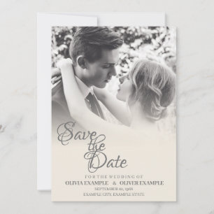 Cartão De Agradecimento Beijar casal de casamento em monocromo