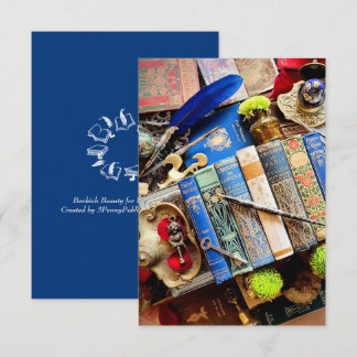 Cartão De Agradecimento Beleza Bookie para Bibliófilos