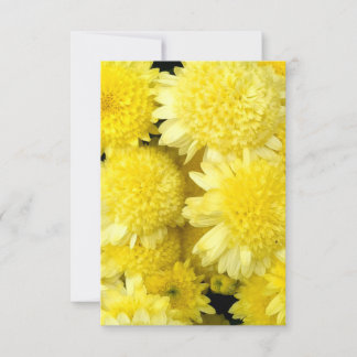 Cartão De Agradecimento Beleza das Flores de Dália Amarela