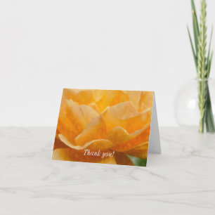 Cartão De Agradecimento Beleza De Um Rosa Painterly