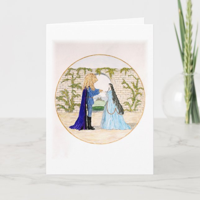 Cartão De Agradecimento "Beleza e Besta" (Frente)