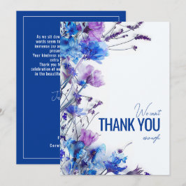 Cartão De Agradecimento 💍 Belos Sonhos de Cornflower