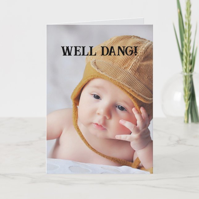 CARTÃO DE AGRADECIMENTO BEM DANG BELATED BIRTHDAY CARD (Frente)