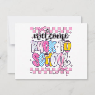 Cartão De Agradecimento Bem-vindo de Volta à Escola 2026 Primeiro Dia Prof
