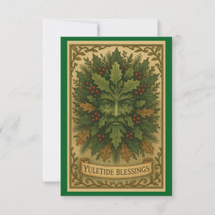 Cartão de Agradecimento Bênçãos do Yule