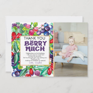 Cartão De Agradecimento Berry Sweet