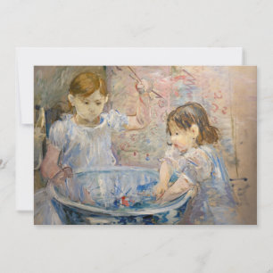 Cartão De Agradecimento Berthe Morisot - Crianças na Bacia