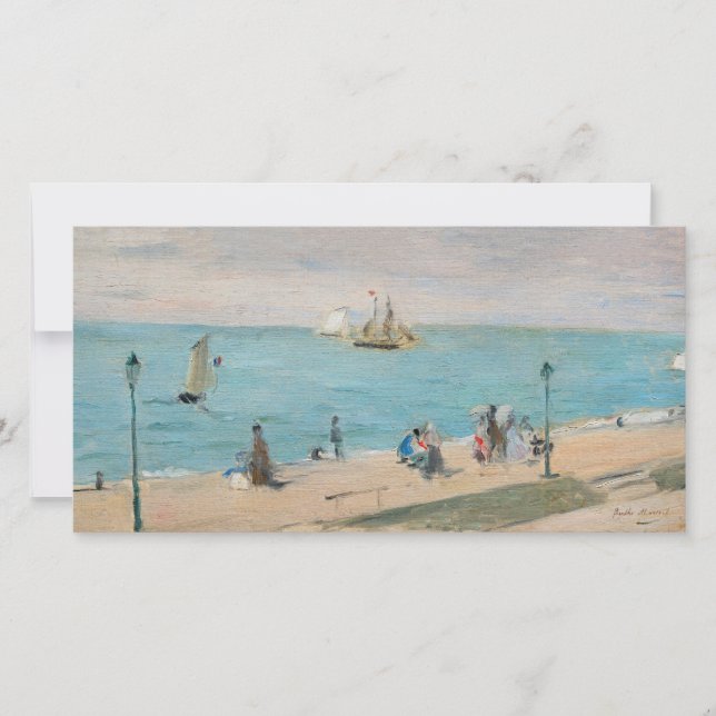Cartão De Agradecimento Berthe Morisot - Na Praia, Les Petites-Dalles (Frente)