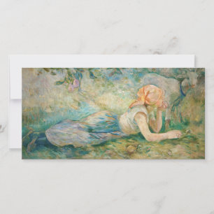 Cartão De Agradecimento Berthe Morisot - Pastora Reclinada