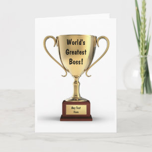 Cartão De Agradecimento Best Thank You Boss Cards