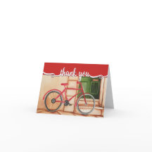 Bicycle Oil Painting Thank You Card