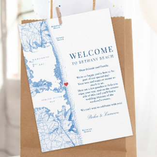 Cartão De Agradecimento Big Chill Beach Club Wedding Itinerary Welcome