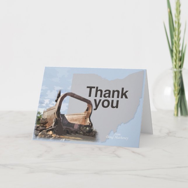 Cartão De Agradecimento Big Muskie thank you card (Frente)