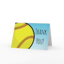 Big Softball Custom Thank You