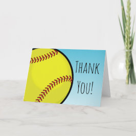 Cartão De Agradecimento Big Softball Custom Thank You