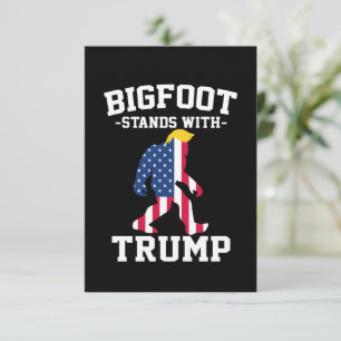 Cartão De Agradecimento Bigfoot Apoia Trump Eleições 2024