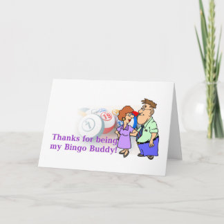 Cartão De Agradecimento Bingo cards - thank you