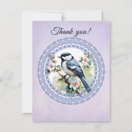Cartão De Agradecimento bird thank you card