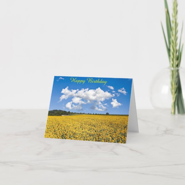 Cartão De Agradecimento Birthday Card (Frente)