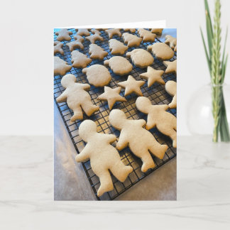 Cartão De Agradecimento Biscoitos de Natal Gingercake