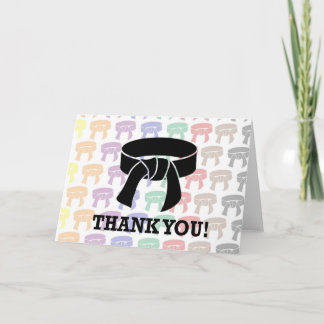 Cartão De Agradecimento Black Belt Thank You Cards