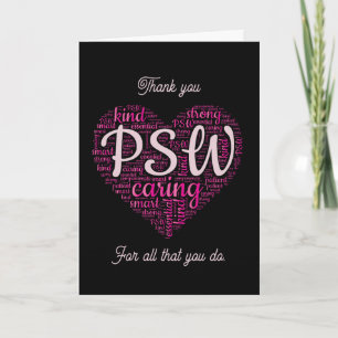Cartão De Agradecimento Black e Pink Obrigado Personalizado PSW 