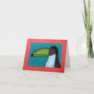 Cartão De Agradecimento Blank greeting card for any occasion (toucan)