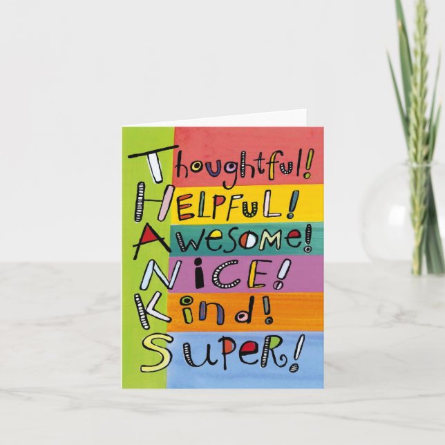 Cartão De Agradecimento blank note card (Frente)