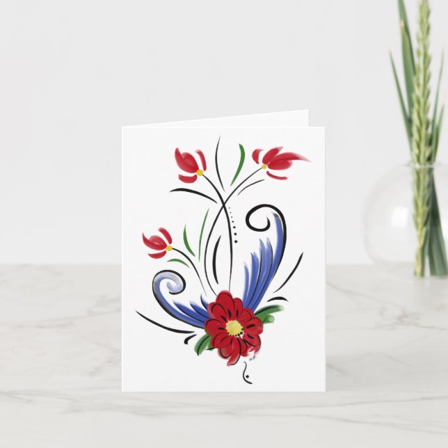 Cartão De Agradecimento Blank Notecard (Frente)