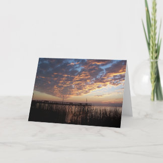 Cartão De Agradecimento Blank Sunset Greeting Card