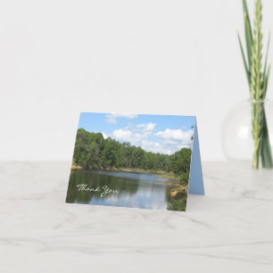 Cartão De Agradecimento Blank Sympathy Thank You Note Card -- Lake