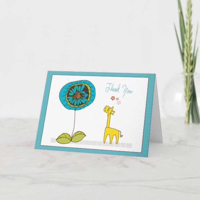 Cartão De Agradecimento blank thank you card (Frente)