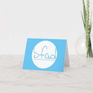 Cartão De Agradecimento Blessed For Another Day Thank You Card